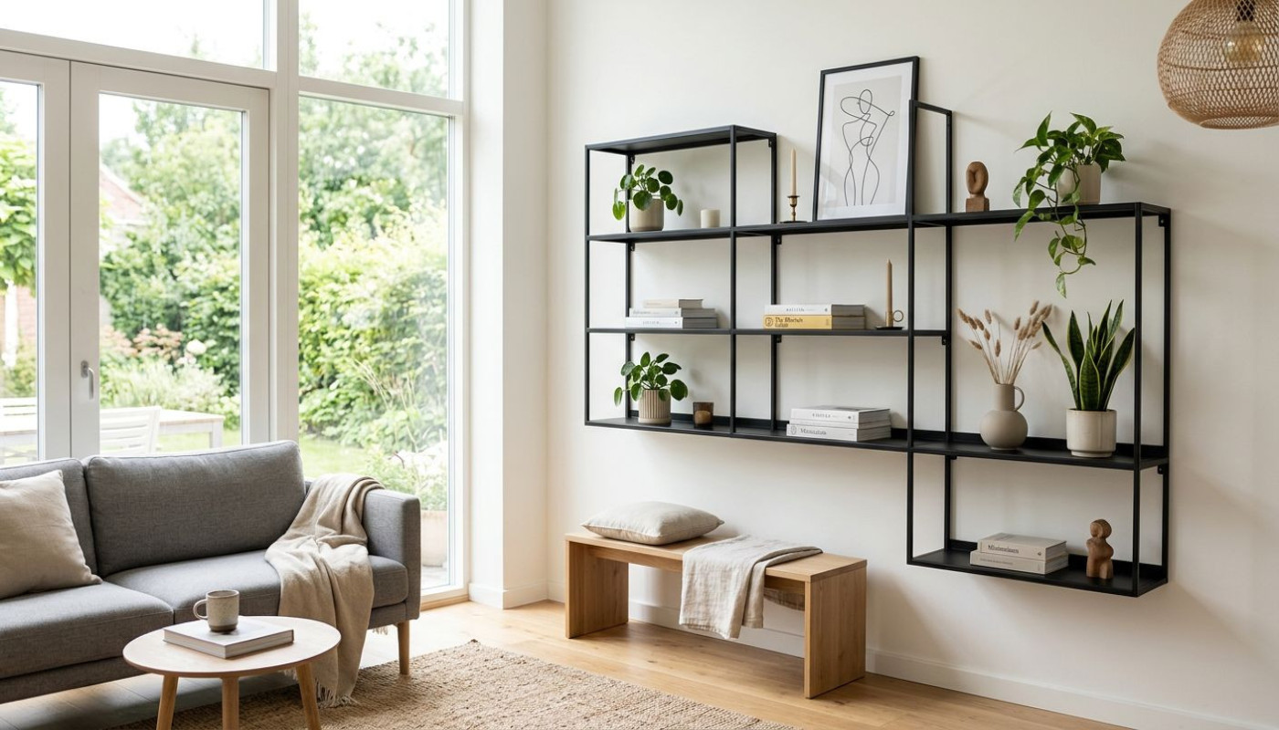 Comment intégrer des étagères métalliques dans une déco moderne ?
